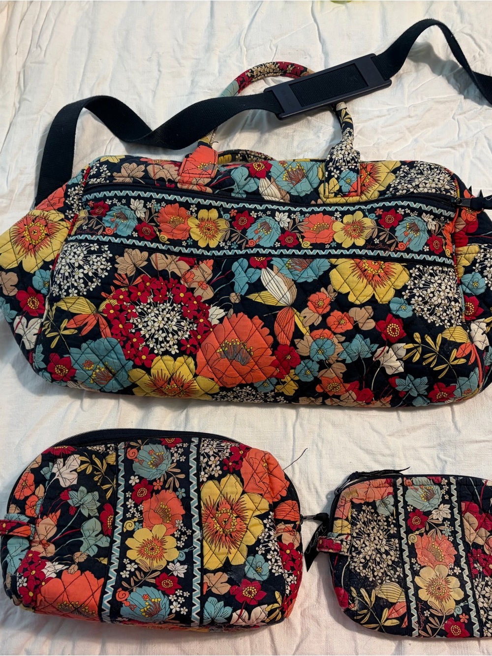 Vera Bradley Happy Snail Quilted Travel Weekender Bag - Multi-Color